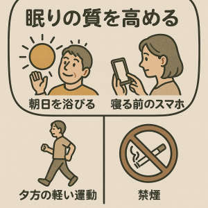 良質な睡眠のイメージイラスト