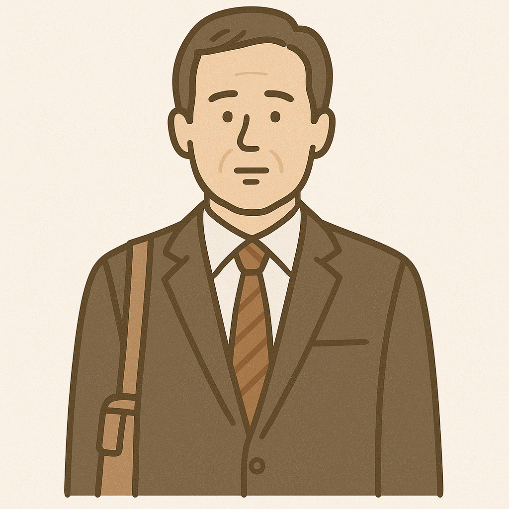 中年男性臭のイラスト