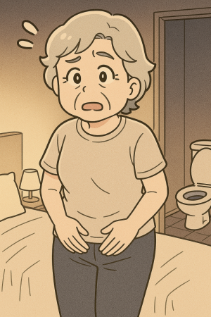 夜間頻尿のイメージイラスト