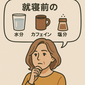 水分と塩分のイメージイラスト
