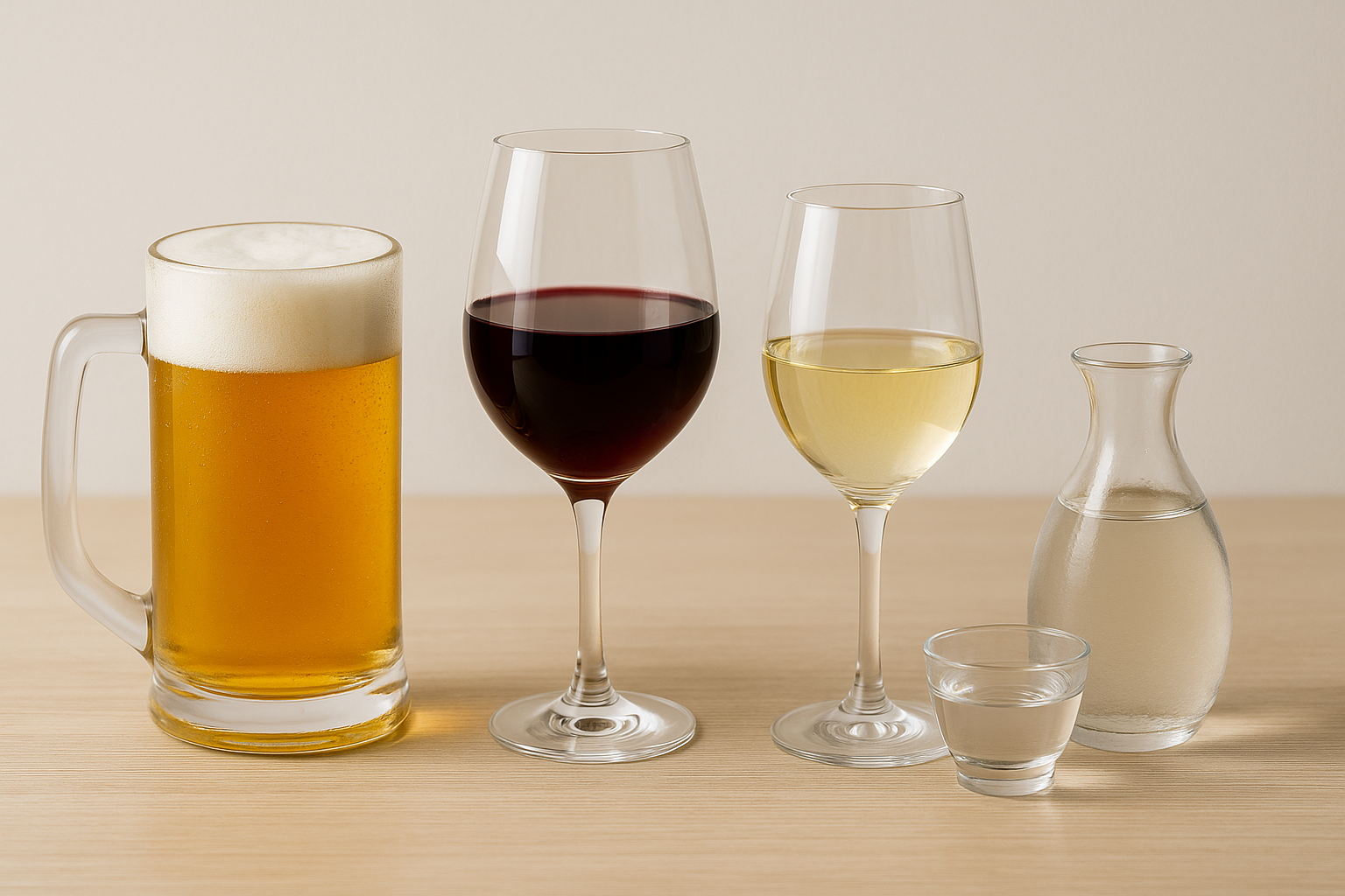 さまざまなお酒が並んだ画像