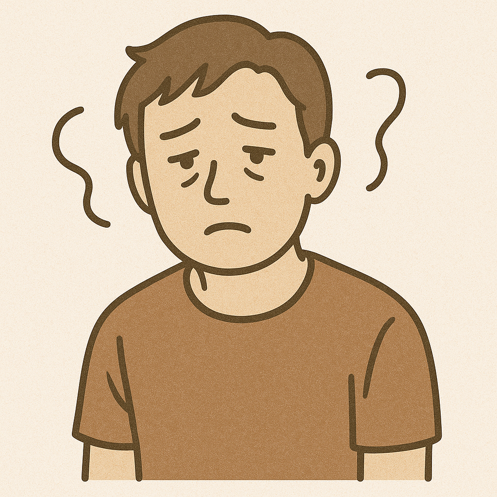 疲労臭のイラスト
