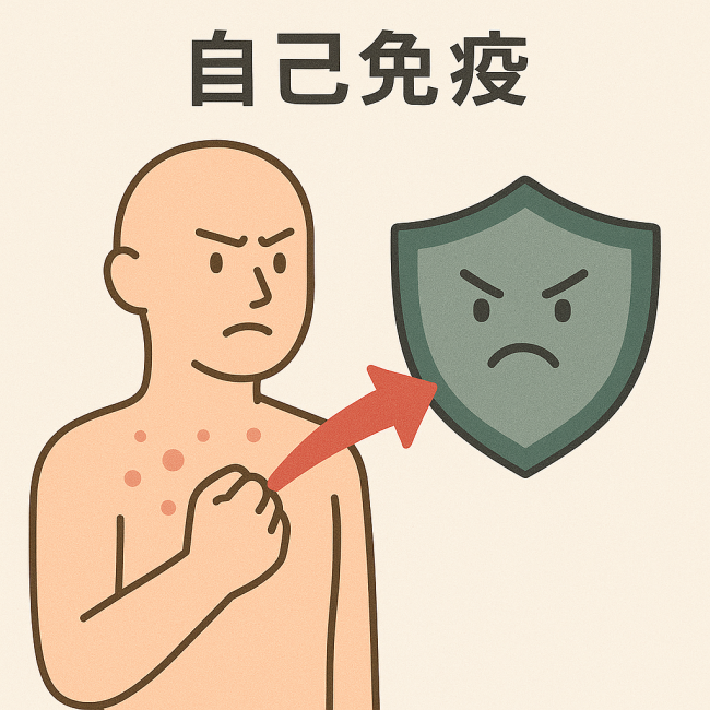 自己免疫のイメージイラスト