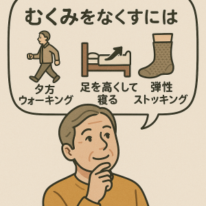 むくみ対策のイメージイラスト